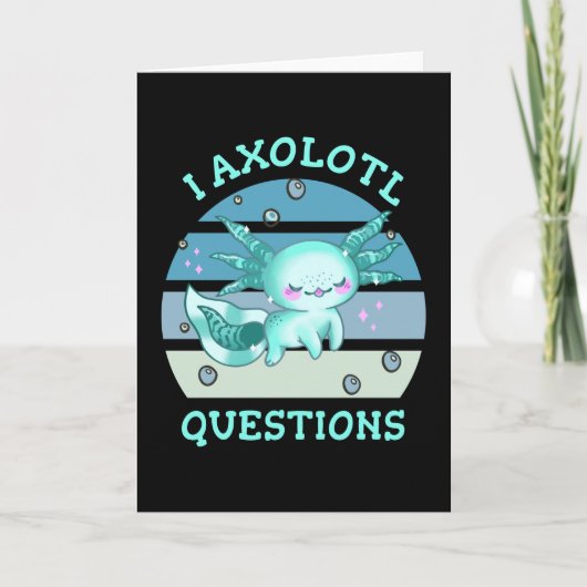 I axolotl vragen kaart (Voorkant)