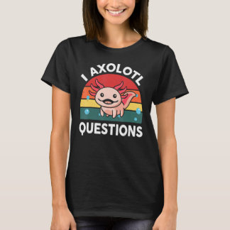 I Axolotl Vragen Kinder jongens meisjes Cute Axolo T-shirt
