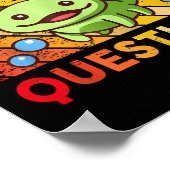 I Axolotl Vragen Retro Meisjes Jongens Kinder Scha Poster (Hoek)