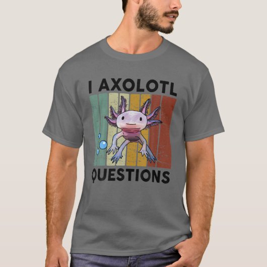 I Axolotl Vragen S Kinder jeugdkostuum Axol T-shirt (Voorkant)