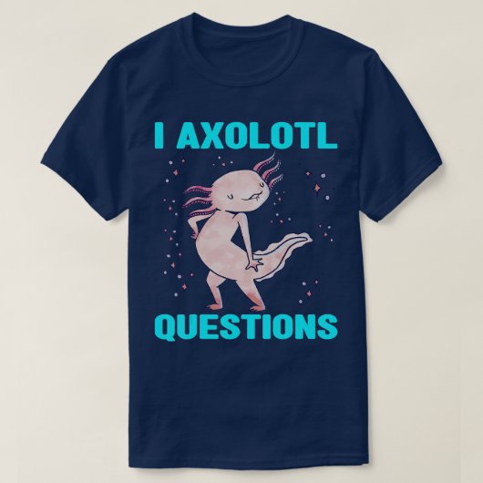 I Axolotl Vragen Salamander Kinder Costuum T-shirt (Design voorkant)