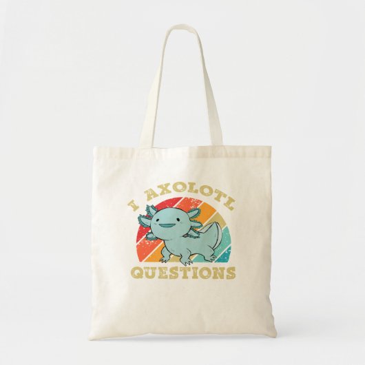I Axolotl Vragen Shirt Kinder jongens Retro Cute A Tote Bag (Voorkant)