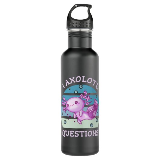 I axolotl vragen waterfles  (Voorkant)