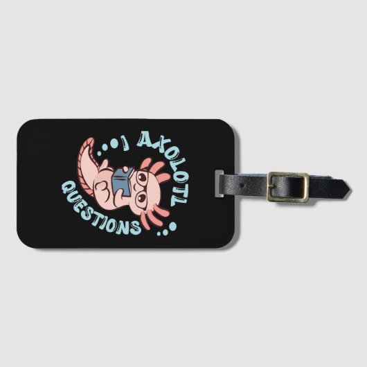 I Axolotvragen Bagagelabel (Voorkant (horizontaal))