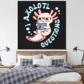 I Axolotvragen Canvas Afdruk (Insitu (Slaapkamer))