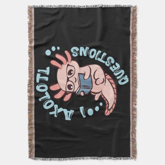 I Axolotvragen Deken (Voorkant Verticaal)