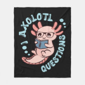 I Axolotvragen Fleece Deken (Voorkant)