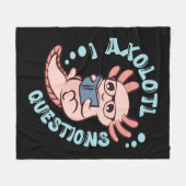 I Axolotvragen Fleece Deken (Voorkant (Horizontaal))