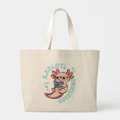 I Axolotvragen Grote Tote Bag (Achterkant)