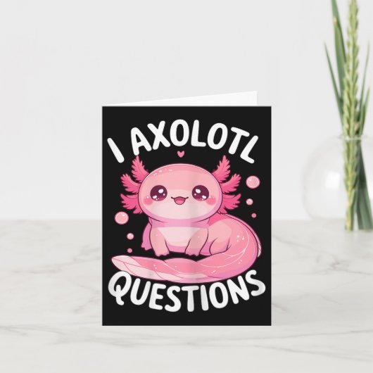 I Axolotvragen Kaart (Voorkant)