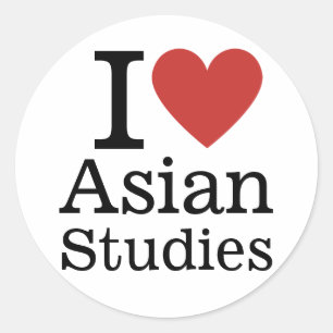 I ❤️ Aziatische Studies voor Studenten / Faculteit Ronde Sticker