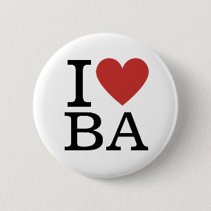 I ❤️ BA Business Analytics Medewerkers op MAAT gem Ronde Button 5,7 Cm