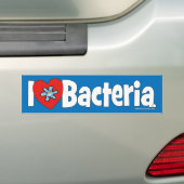 I Bacteria Bumpersticker (Op auto)