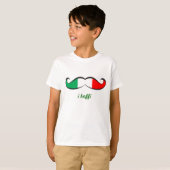 I Baffi Italiaanse vlag Mustache T-shirt (Voorkant volledig)