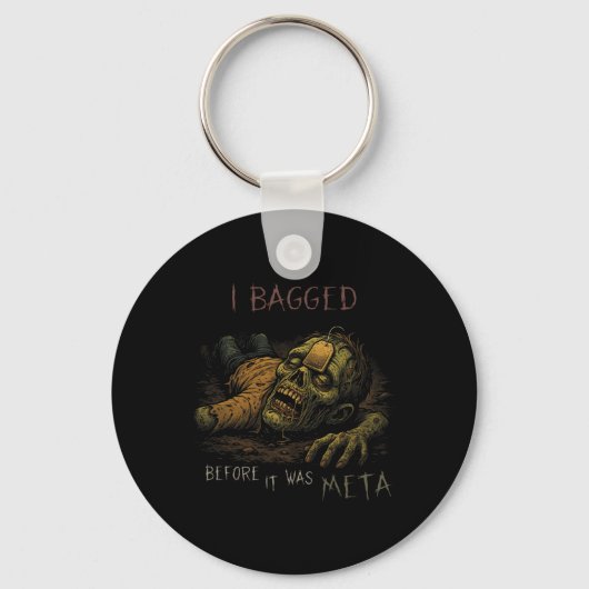I Bagged Before It Was Meta - Funny Teabag Zombie  Sleutelhanger (Voorkant)
