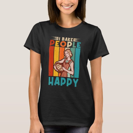 I Bake People Cake Baker T-shirt (Voorkant)