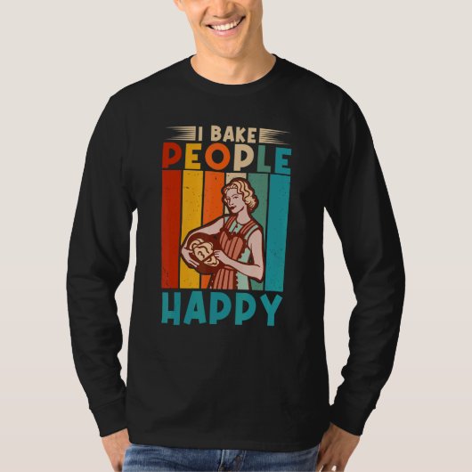 I Bake People Cake Baker T-shirt (Voorkant)