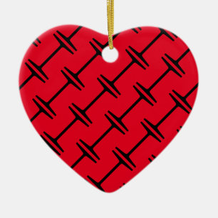 I-balk Keramisch Ornament