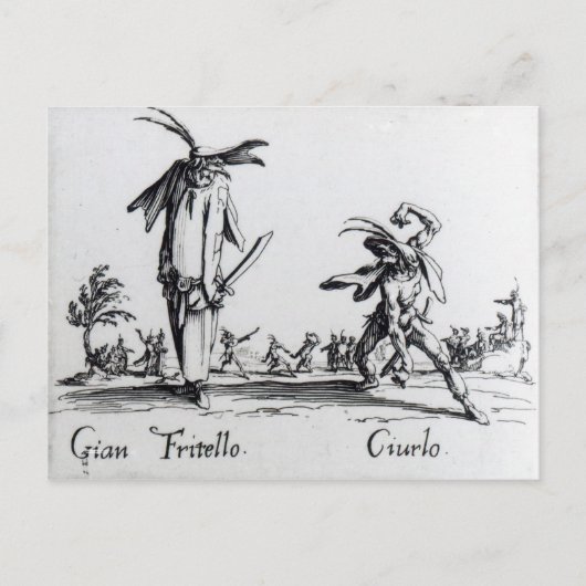 I Balli de Spessanei of Le Grande Chasse Briefkaart (Voorkant)