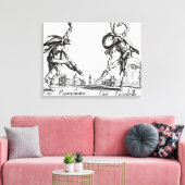 I Balli de Spessanei of Le Grande Chasse Canvas Afdruk (Insitu (Woonkamer))