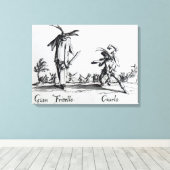 I Balli de Spessanei of Le Grande Chasse Canvas Afdruk (Insitu (Houten vloer))