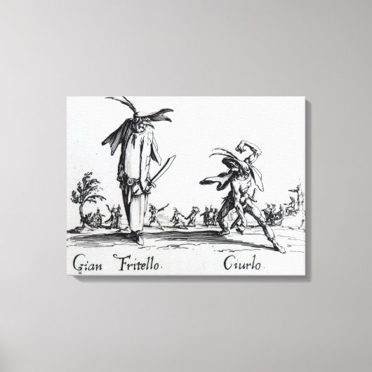 I Balli de Spessanei of Le Grande Chasse Canvas Afdruk (Voorkant)