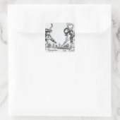I Balli de Spessanei of Le Grande Chasse Vierkante Sticker (Tas)