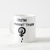 I Bathe in feministische tranen Koffiemok (Voorkant links)