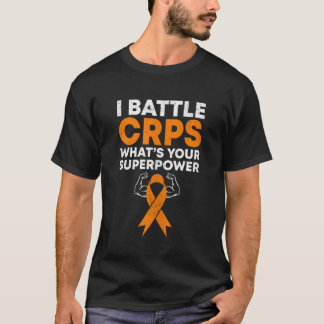 I Battle CRPS RSD Awareness Oranje Ribbon Warrior T-shirt