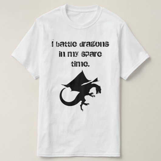 I Battle Dragons T-shirt (Design voorkant)