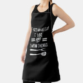 I BBQ I Know Things Apron - Funny Custom Chef Gift Schort (Insitu)