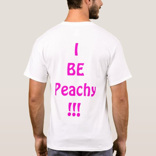 I BE Peachy T-shirt (Achterkant)