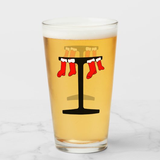 I-Beam Kerstkousen Glas (Voorkant gevuld)
