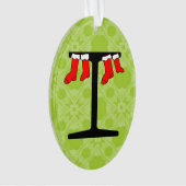 I-Beam Kerstkousen Ornament (voorkant)