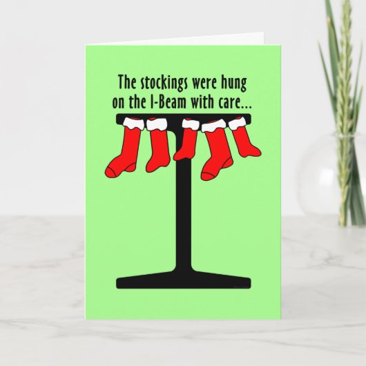 I-Beam Kerstsokken Kaart (Voorkant)