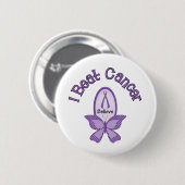I Beat CANCER Ronde Button 5,7 Cm (Voorkant /achterkant)