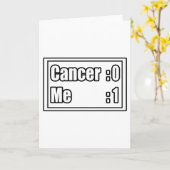 I Beat Cancer (Scorebord) Kaart (Gele Bloem)