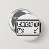 I Beat Cancer (Scorebord) Ronde Button 5,7 Cm (Voorkant /achterkant)