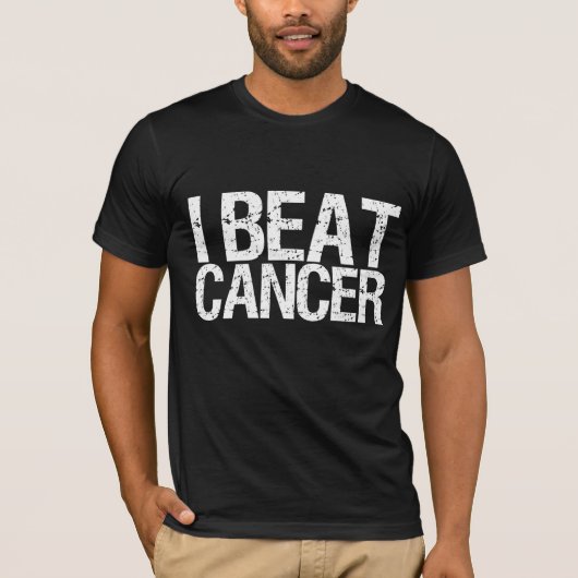I Beat Cancer T-shirt (Voorkant)