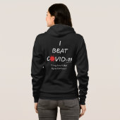 i BEAT COVID-19 Hoodie (Achterkant volledig)