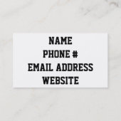 I BEAT FACES VISITEKAARTJE (Achterkant)