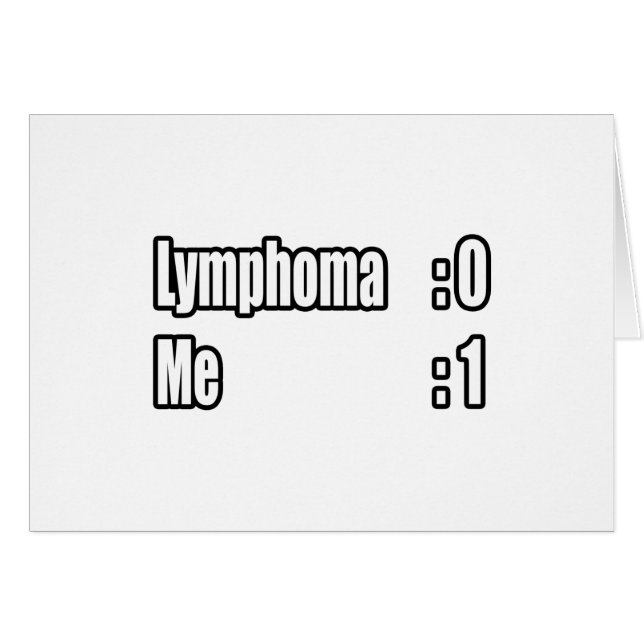 I Beat Lymphoma (scorebord) (Voorkant Horizontaal)