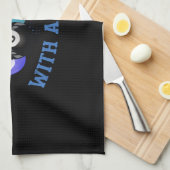 I Beat People With A Stick Billiards Theedoek (Quarter Fold)