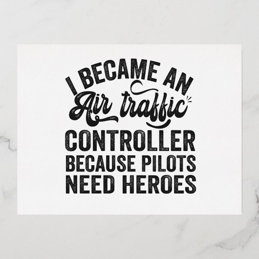 I Became An Air Traffic Controller Because Pilots Folie Feestdagen Briefkaart (Voorkant)