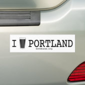 I Beer Portland Bumpersticker (Op auto)