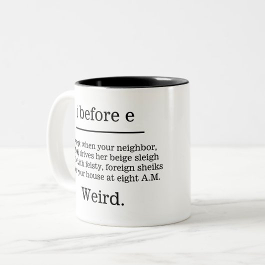 "I before E Behalve ..." Mok voor humane spelling (Voorkant links)