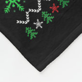 I Believe Big Foot Sasquatch Christmas  Fleece Deken (Hoek)