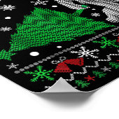 I Believe Big Foot Sasquatch Christmas Poster (Hoek)