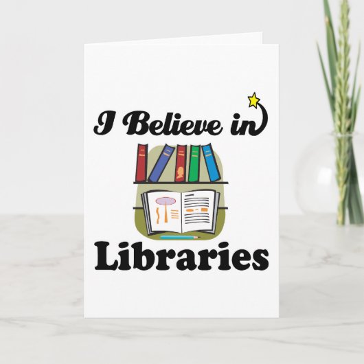 i believe in libraries kaart (Voorkant)
