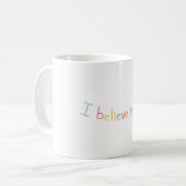 I Believe In Me Motivational Quote Coffee Mug Koffiemok (Voorkant links)